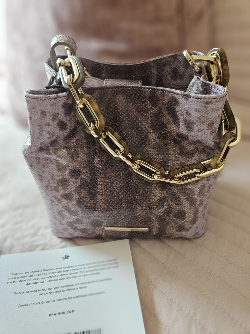 Brahmin Sheer Lavender Cassatt Mini Mod Amelia New